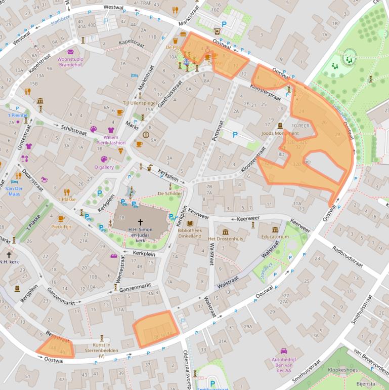 Kaart van postcodegebied 7631EJ.