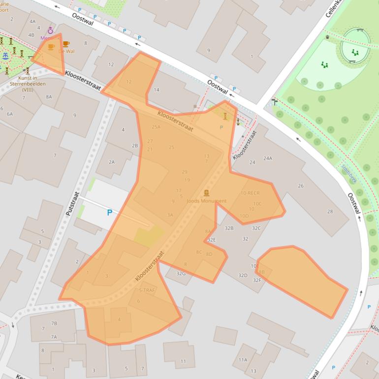 Kaart van postcodegebied 7631GA.