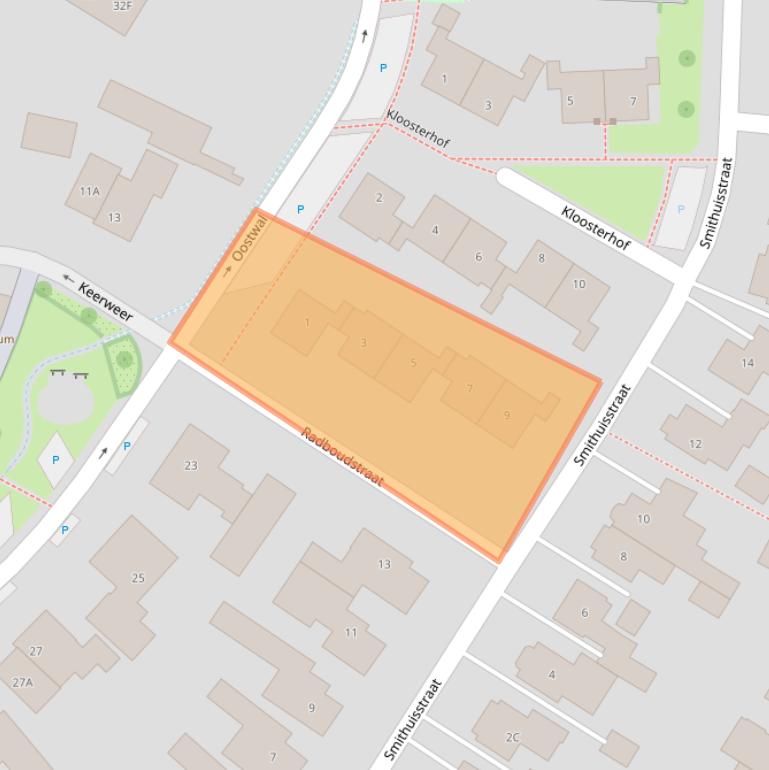 Kaart van postcodegebied 7631GC.