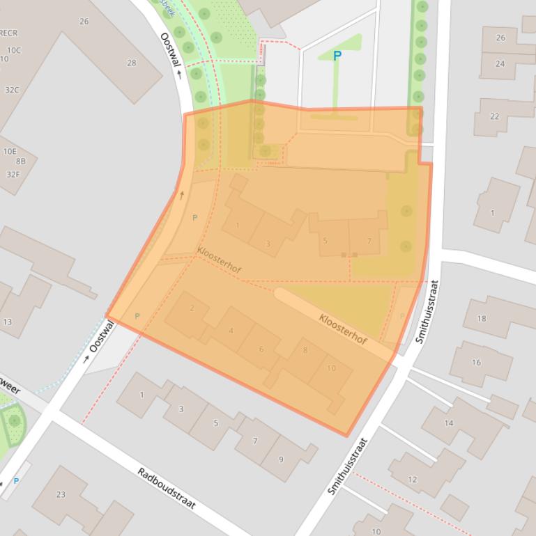 Kaart van postcodegebied 7631GD.