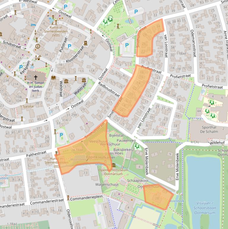 Kaart van postcodegebied 7631GH.