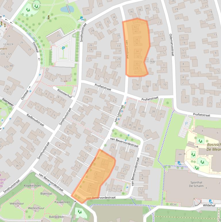 Kaart van postcodegebied 7631GM.