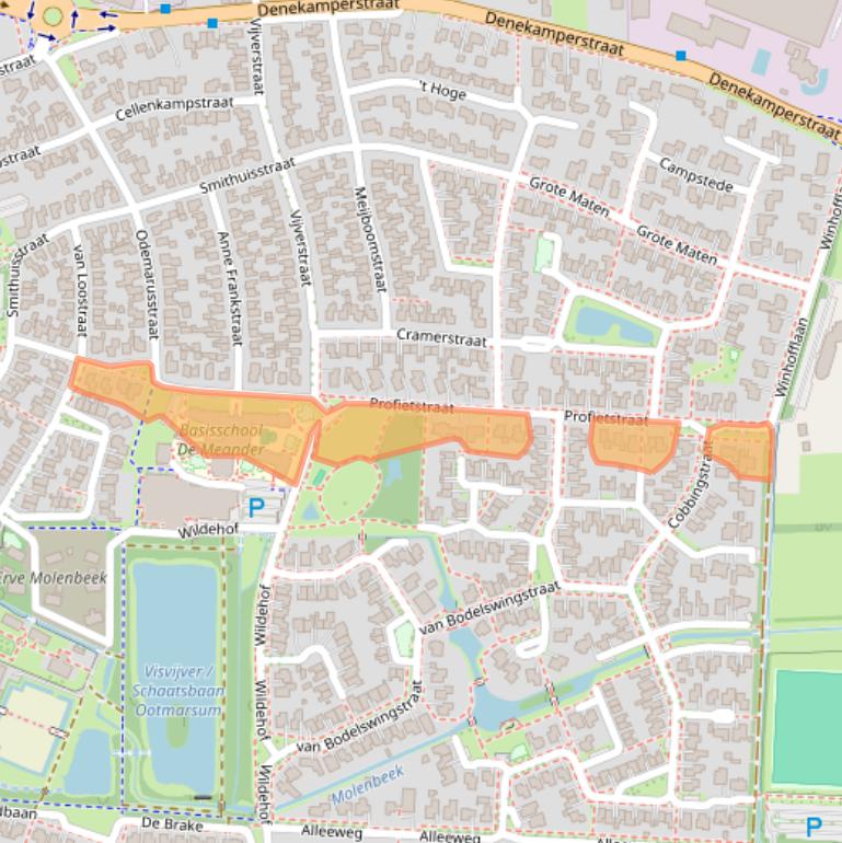Kaart van postcodegebied 7631GR.