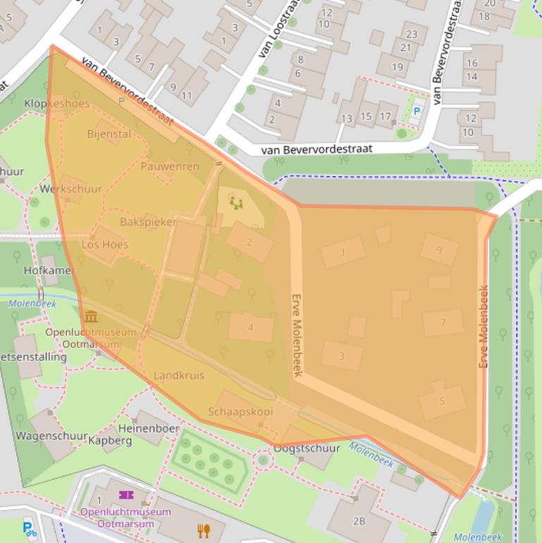 Kaart van postcodegebied 7631GZ.