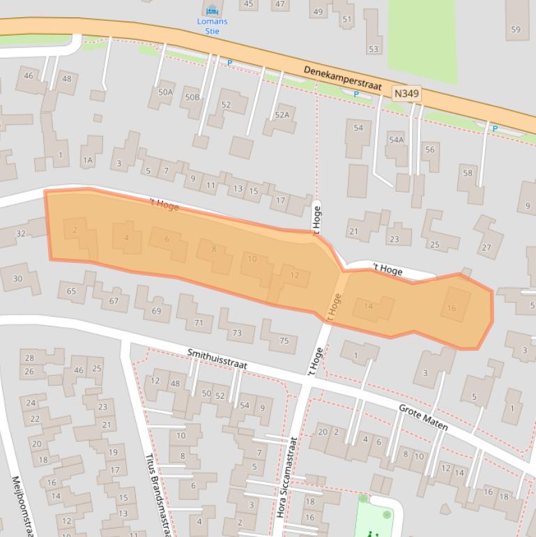 Kaart van postcodegebied 7631HM.