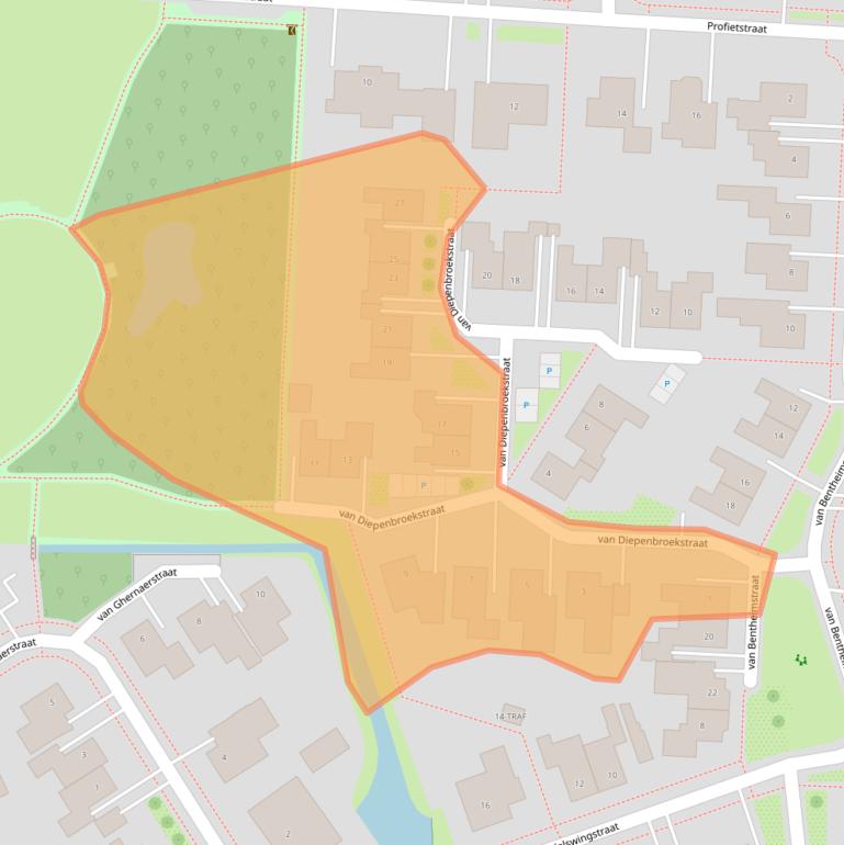 Kaart van postcodegebied 7631JL.