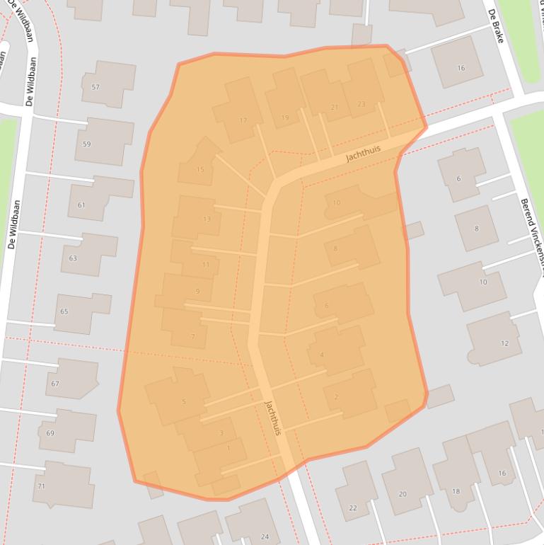 Kaart van postcodegebied 7631KL.