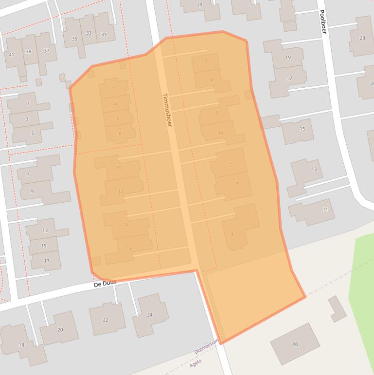 Kaart van postcodegebied 7631LD.