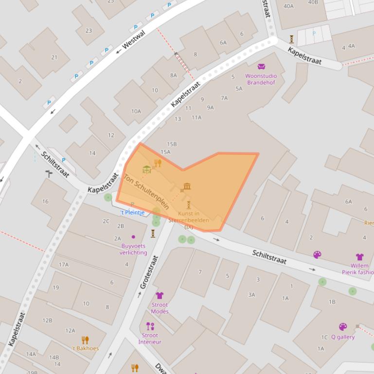 Kaart van postcodegebied 7631MA.