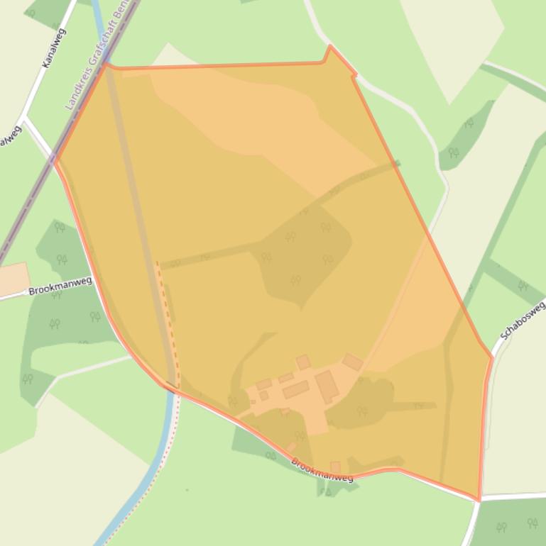 Kaart van postcodegebied 7635LE.