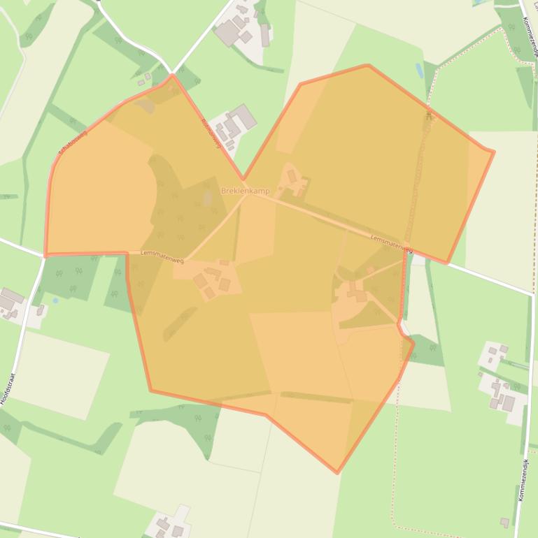 Kaart van postcodegebied 7635LG.