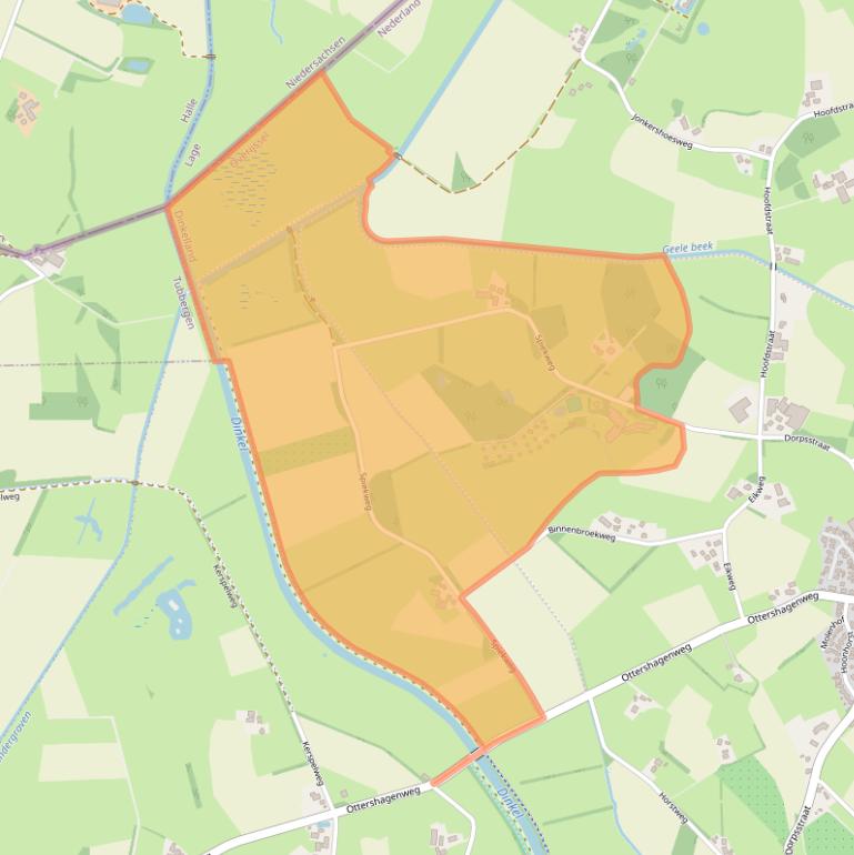 Kaart van postcodegebied 7635LP.