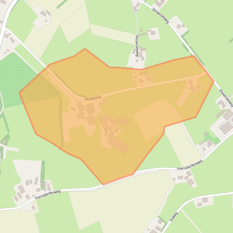 Kaart van postcodegebied 7635LX.