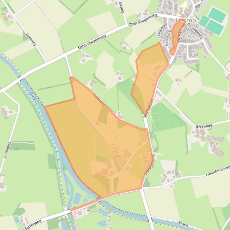 Kaart van postcodegebied 7635NA.