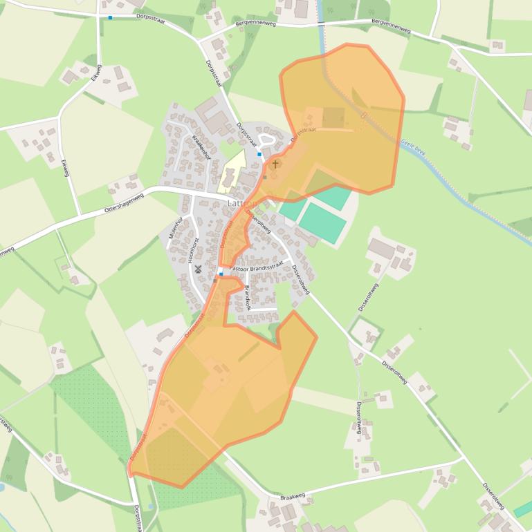 Kaart van postcodegebied 7635NC.