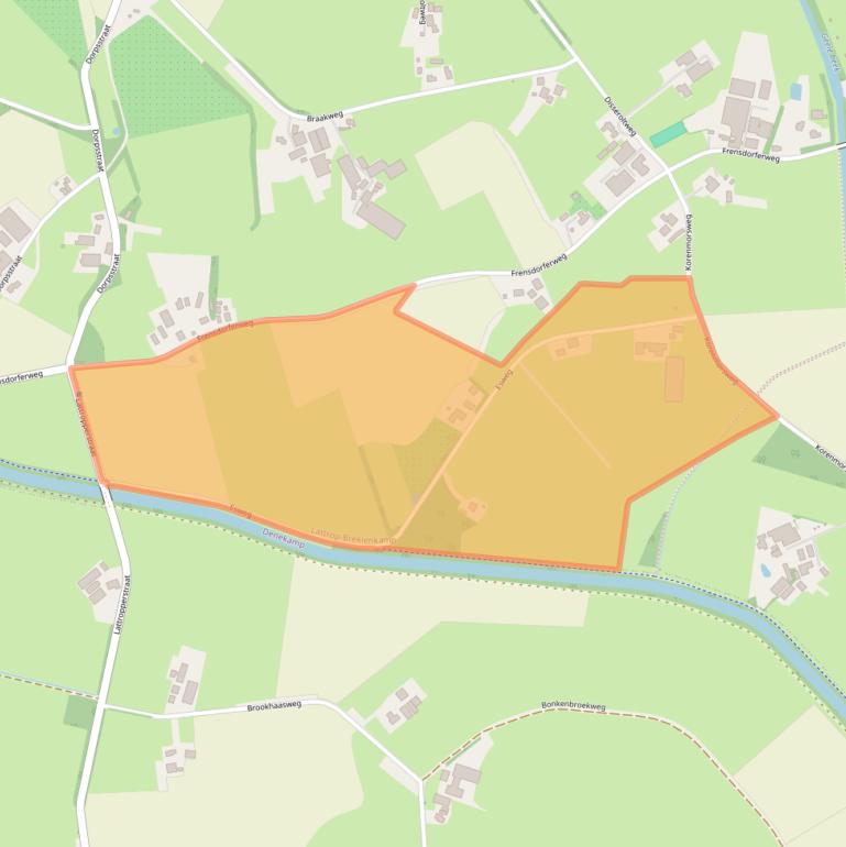 Kaart van postcodegebied 7635NL.