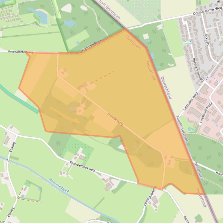 Kaart van postcodegebied 7635NS.
