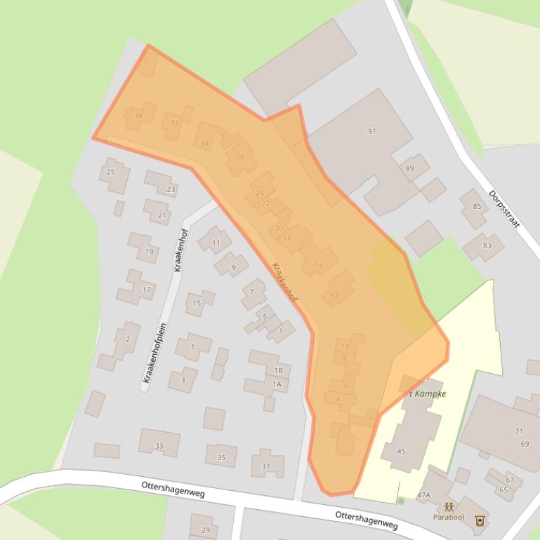 Kaart van postcodegebied 7635NT.