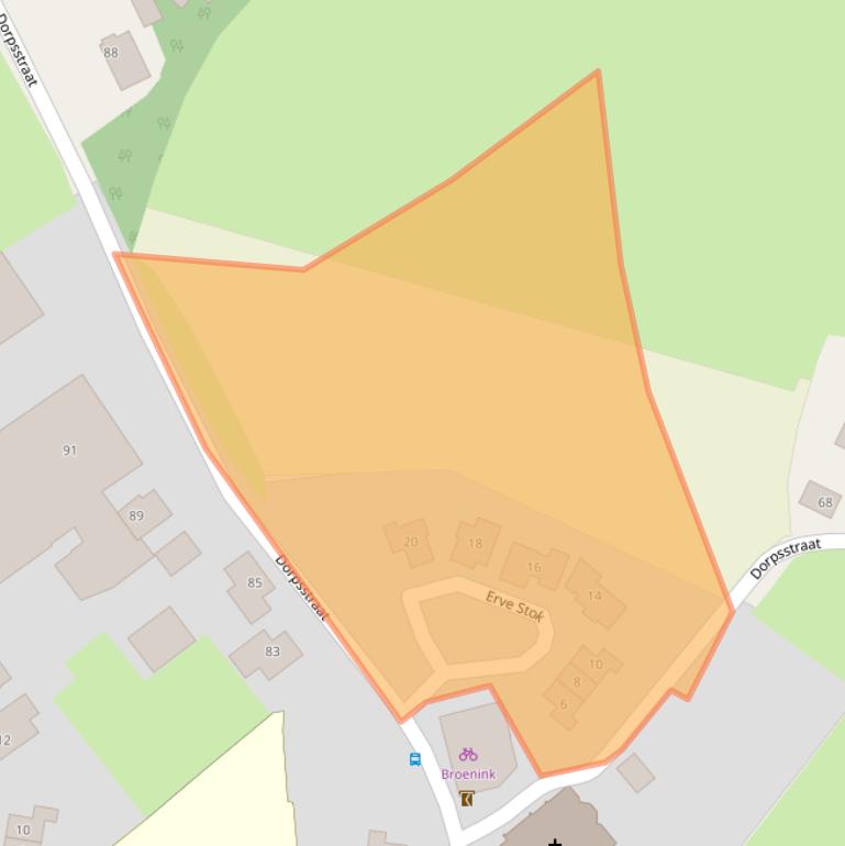 Kaart van postcodegebied 7635ZA.