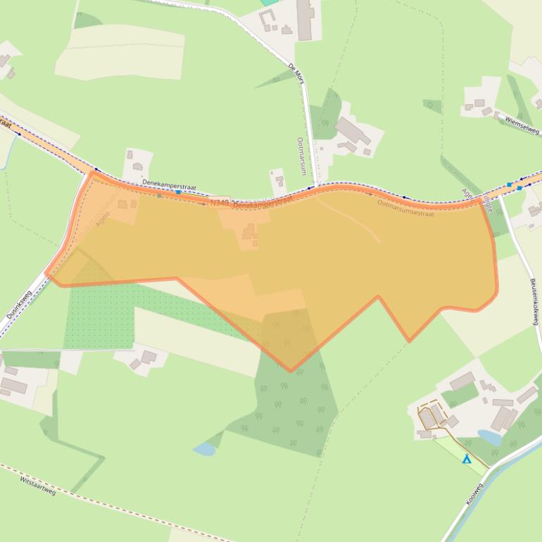 Kaart van postcodegebied 7636PA.