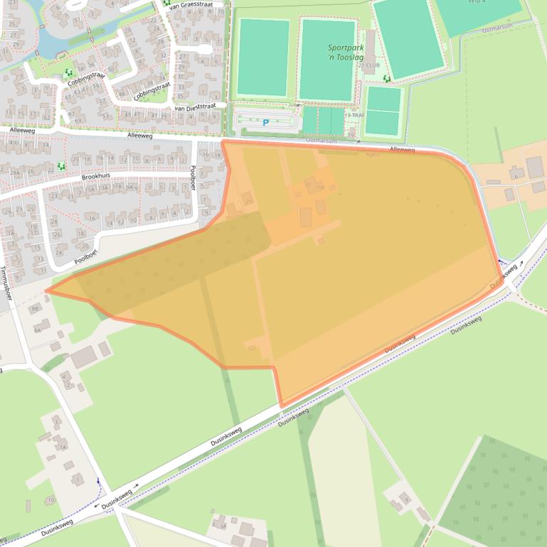 Kaart van postcodegebied 7636PD.