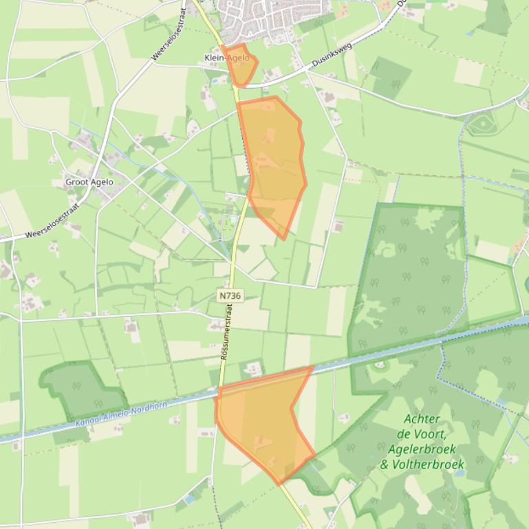 Kaart van postcodegebied 7636PK.