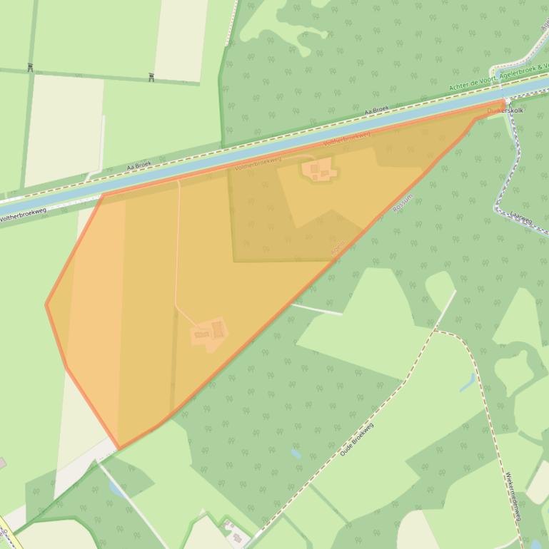 Kaart van postcodegebied 7636PP.