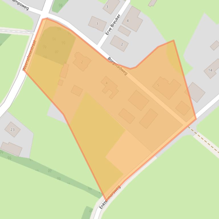 Kaart van postcodegebied 7636PW.