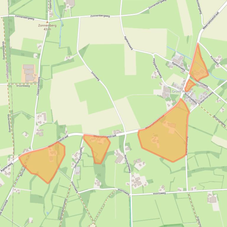 Kaart van postcodegebied 7636RK.