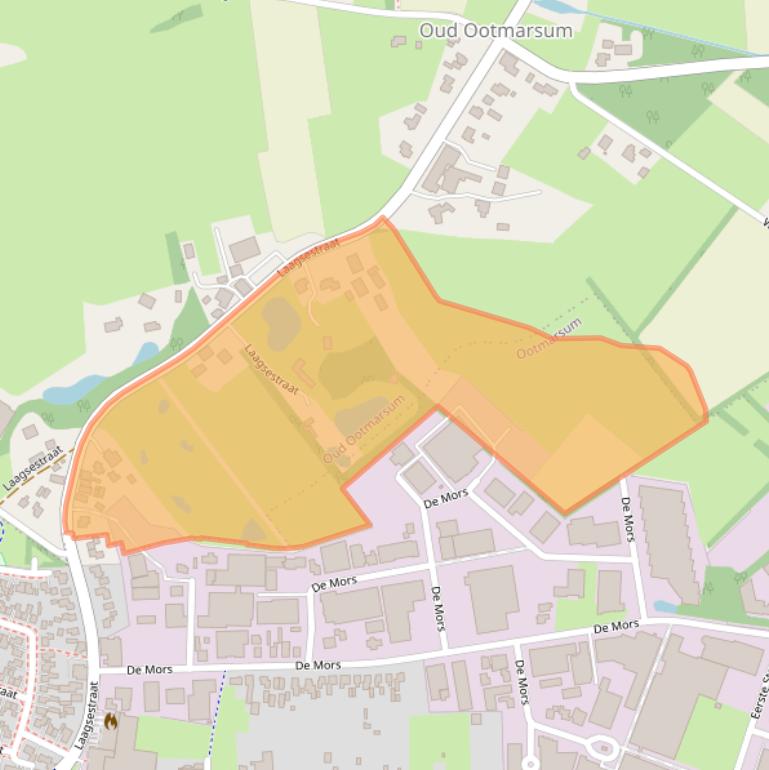 Kaart van postcodegebied 7637PB.