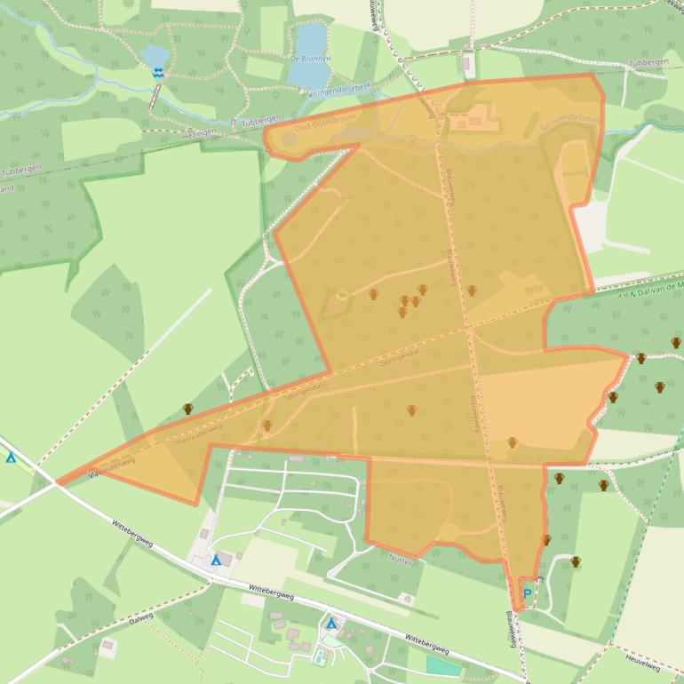 Kaart van postcodegebied 7637PP.