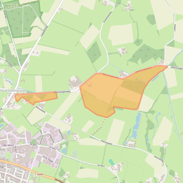 Kaart van postcodegebied 7637PV.