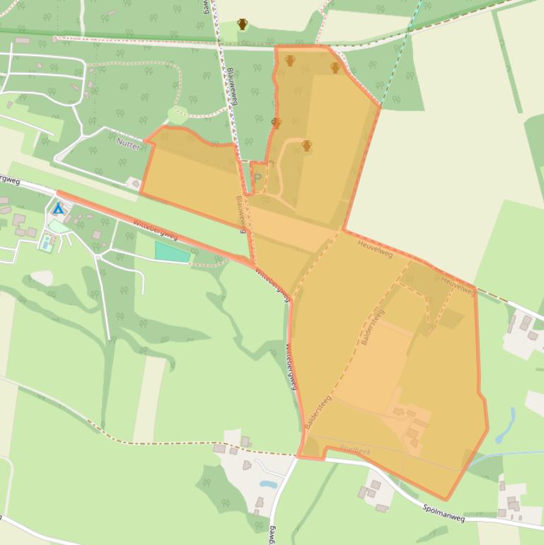 Kaart van postcodegebied 7637RA.
