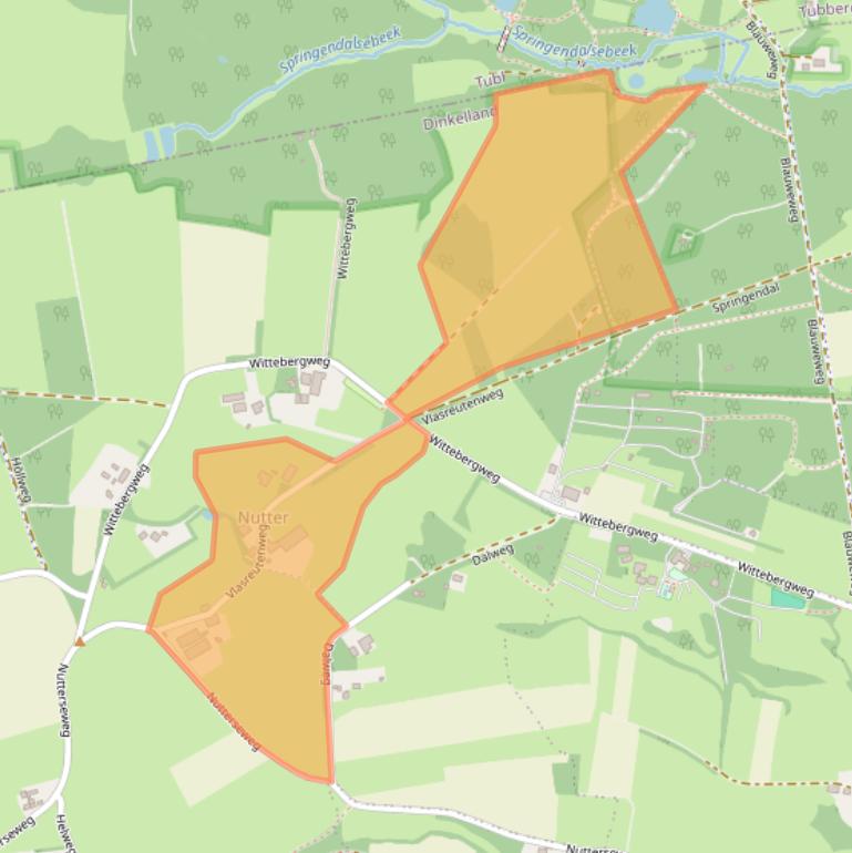 Kaart van postcodegebied 7638PM.