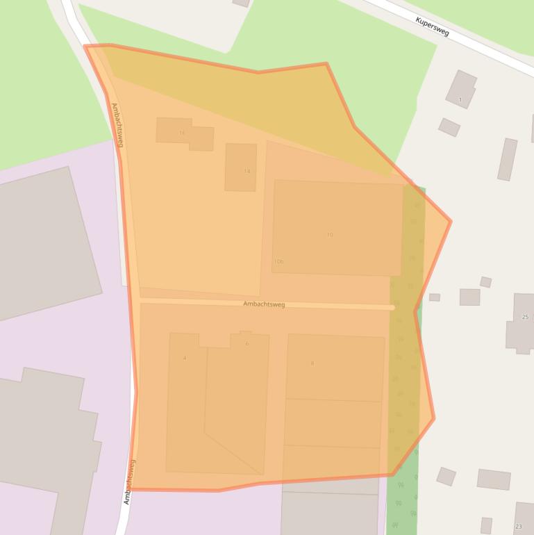 Kaart van postcodegebied 7641AA.