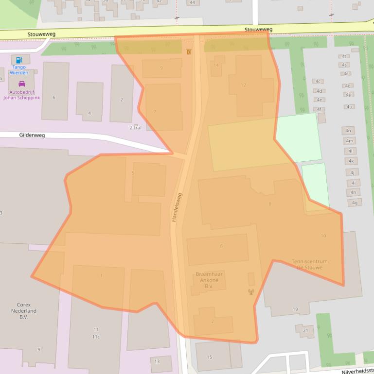 Kaart van postcodegebied 7641AC.