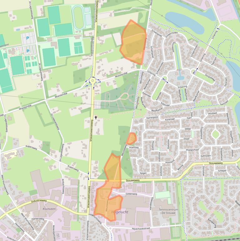 Kaart van postcodegebied 7641AG.