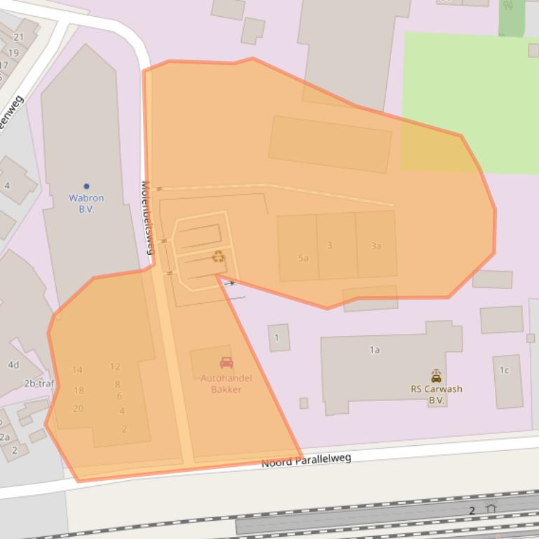 Kaart van postcodegebied 7641AS.