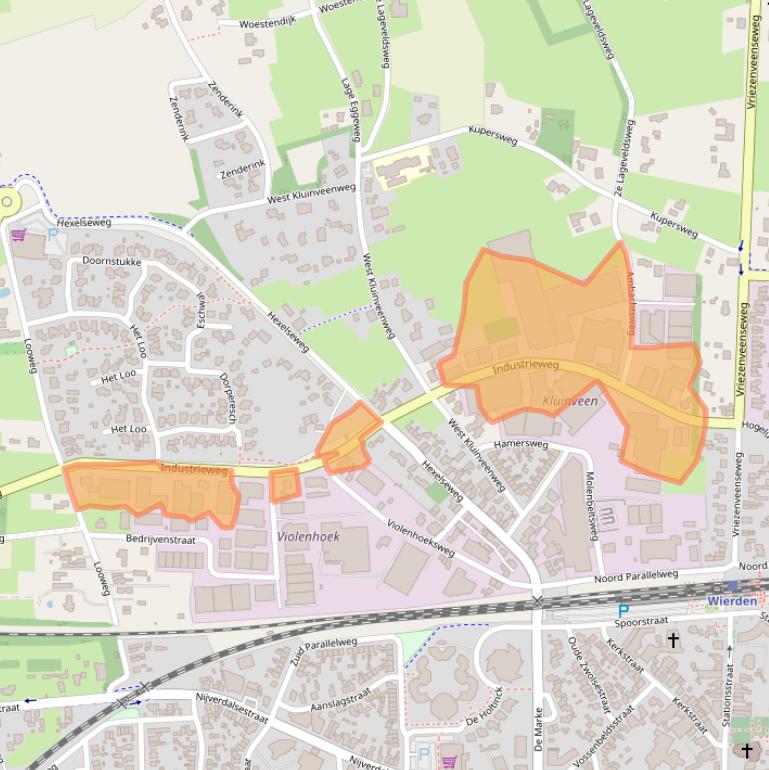 Kaart van postcodegebied 7641AT.