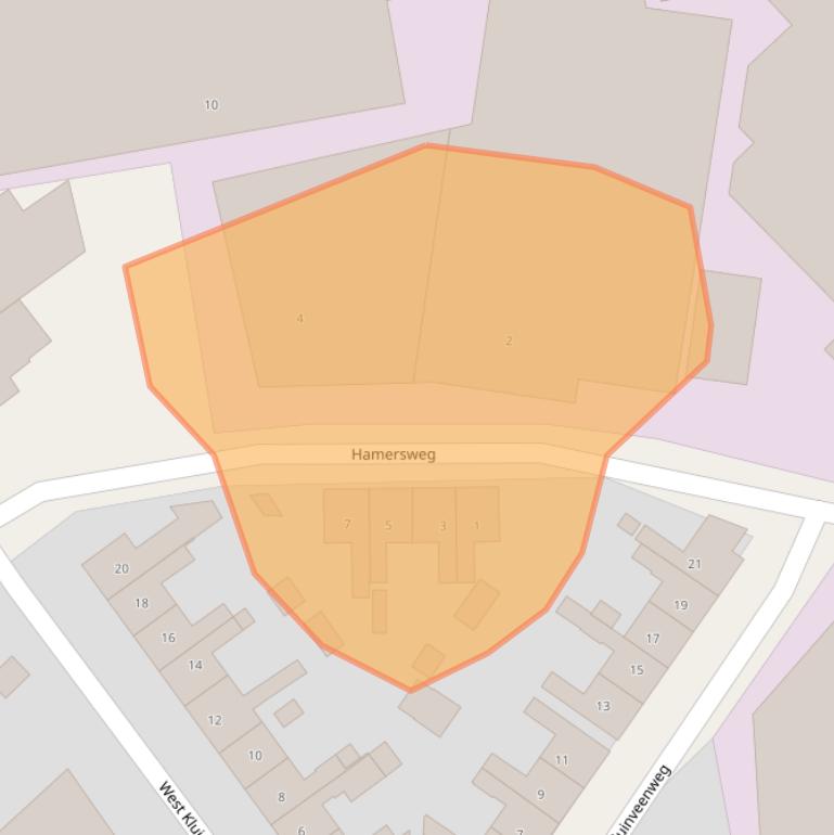 Kaart van postcodegebied 7641AV.