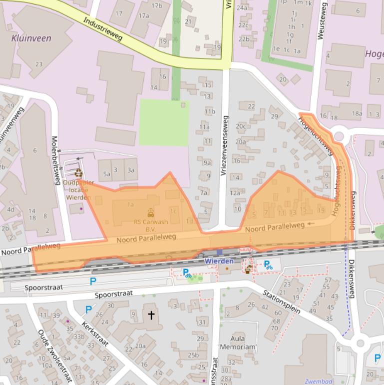 Kaart van postcodegebied 7641AW.