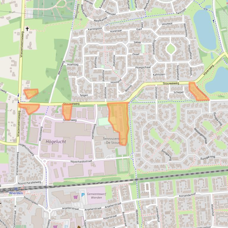 Kaart van postcodegebied 7641AX.