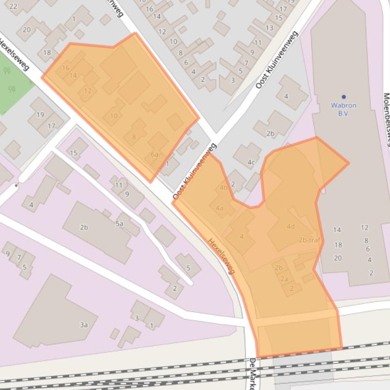 Kaart van postcodegebied 7641BB.