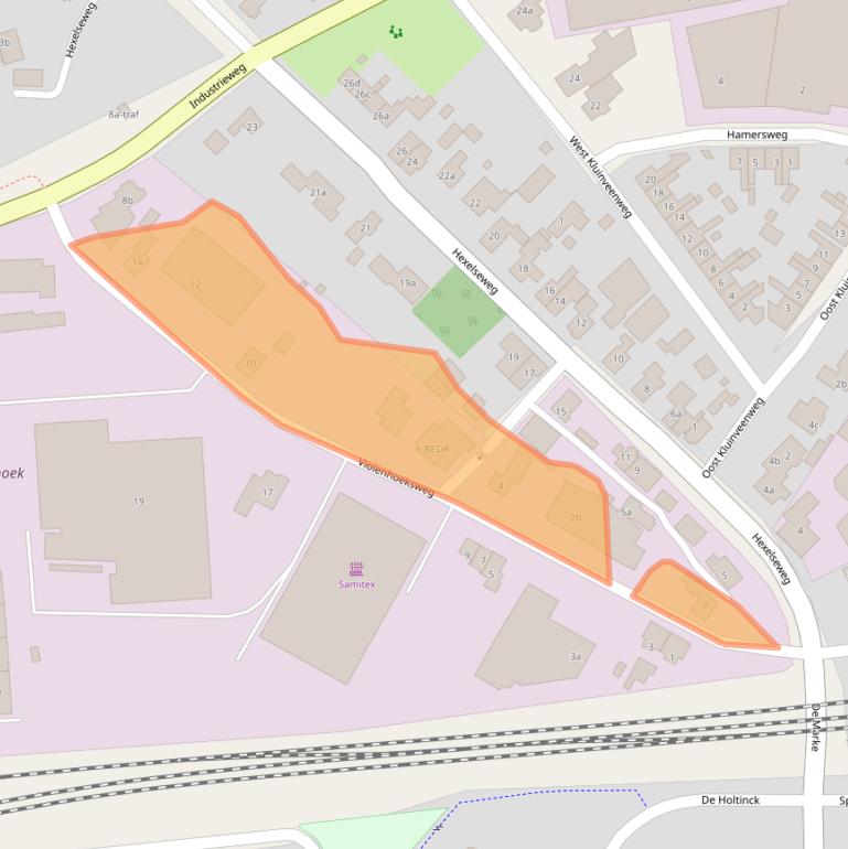 Kaart van postcodegebied 7641BE.