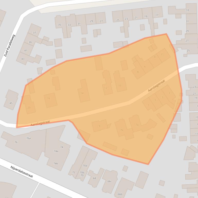 Kaart van postcodegebied 7641BN.
