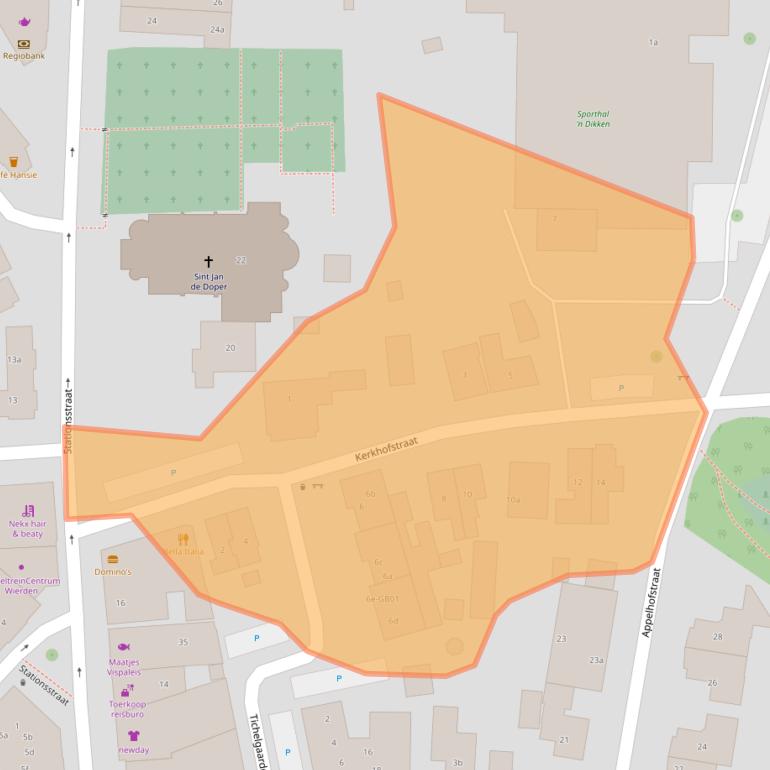 Kaart van postcodegebied 7641CB.