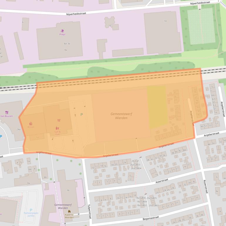 Kaart van postcodegebied 7641CD.