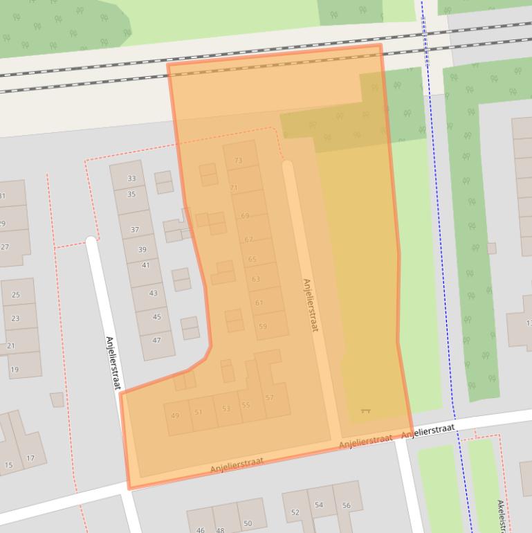 Kaart van postcodegebied 7641CE.