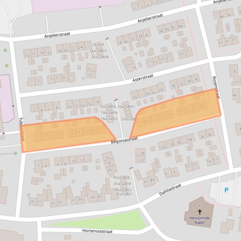 Kaart van postcodegebied 7641CM.