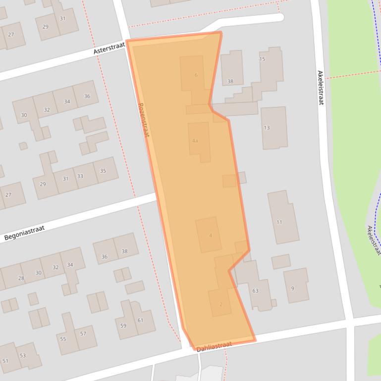 Kaart van postcodegebied 7641CP.